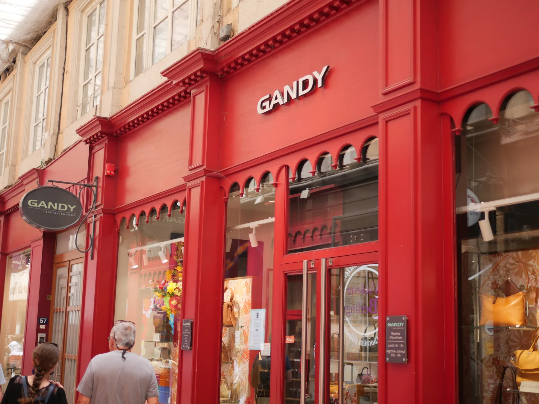Vitrine Gandy au Passage de l’Argue