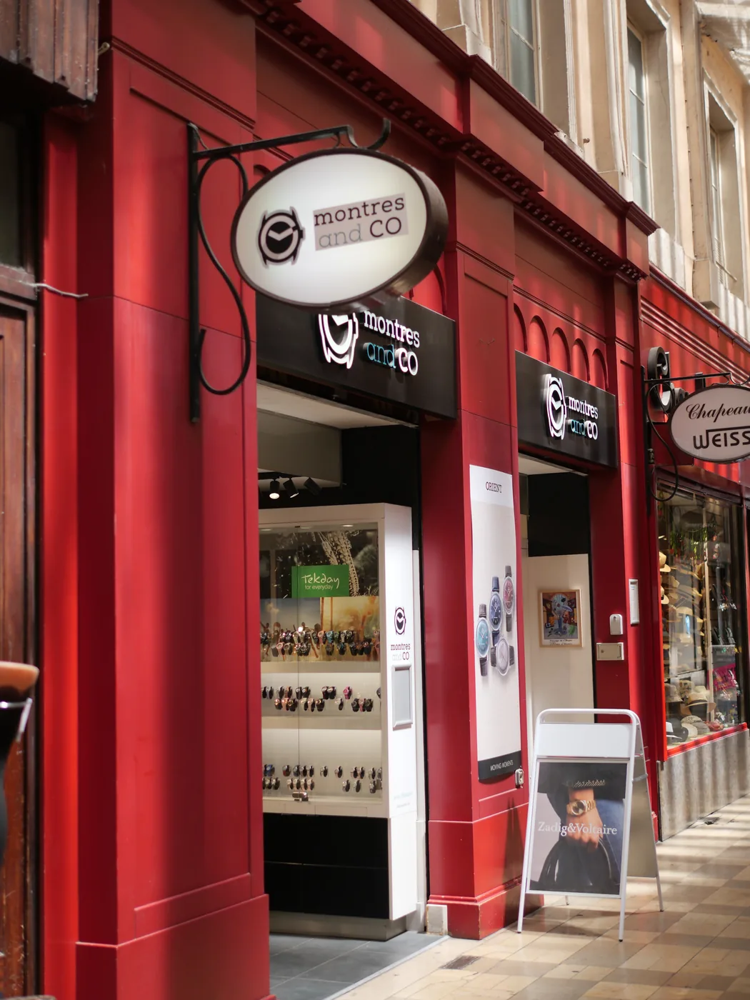 Vitrine Montres and Co au Passage de l’Argue